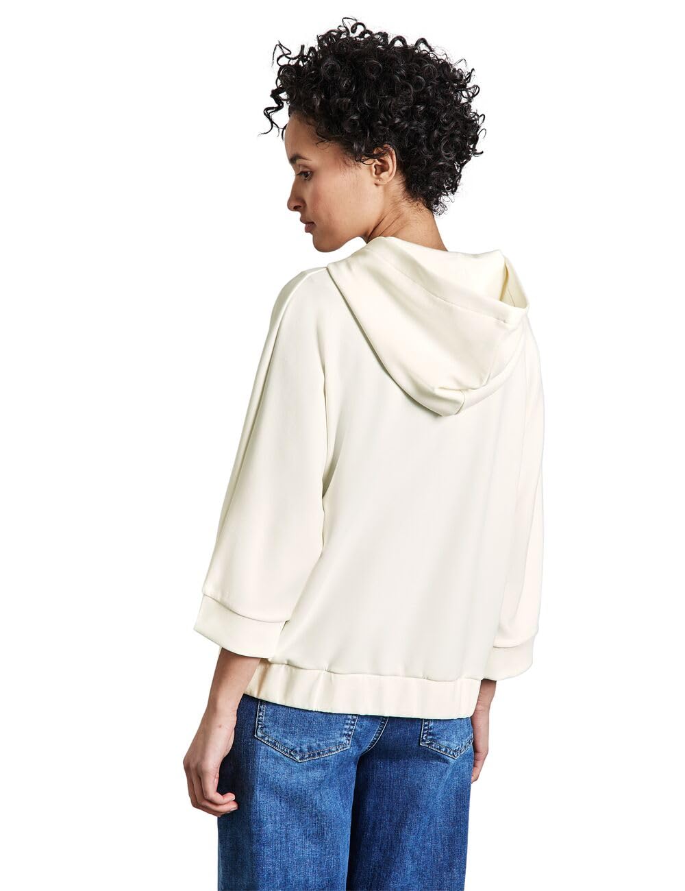 Street One Damen Silk-Look Hoodie Jacke