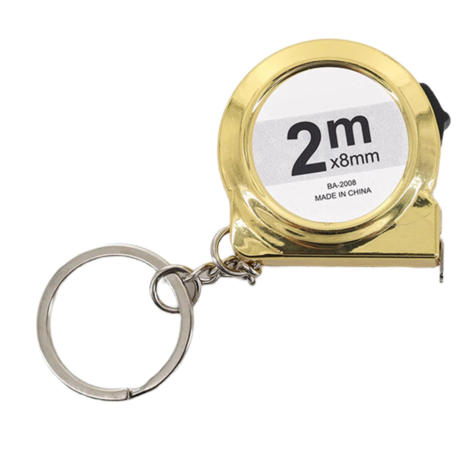 YHAILI 2M Miniature Tape Measure ABS Carbon Steel Keychain Portable Measuring Tool for Home Car DIYer Projects Daily Use