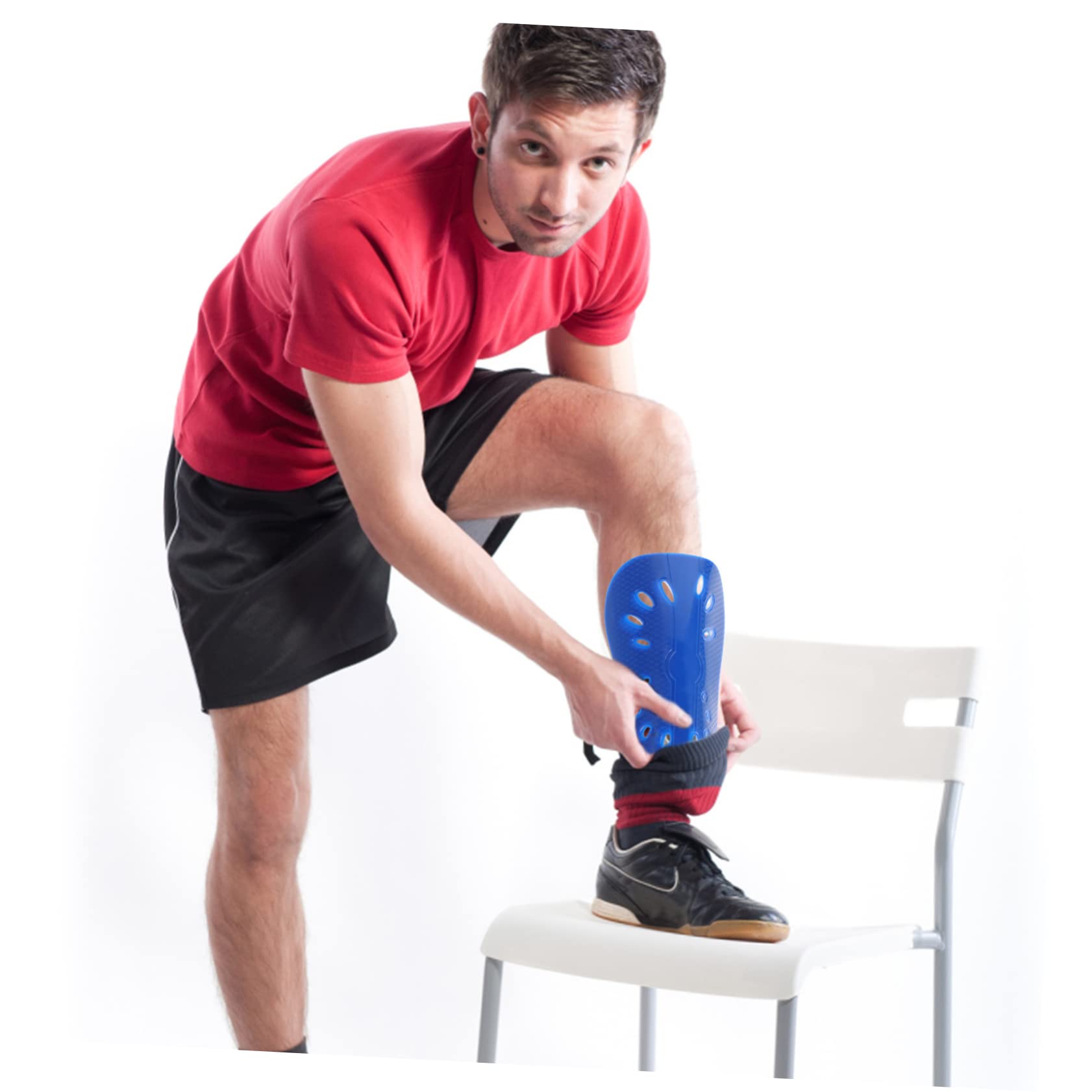 OHPHCALL 5Pairs Shin Guards for Adults and Reusable Leg Protectors for Soccer Comfortable and Breathable Design Colors for Daily Use