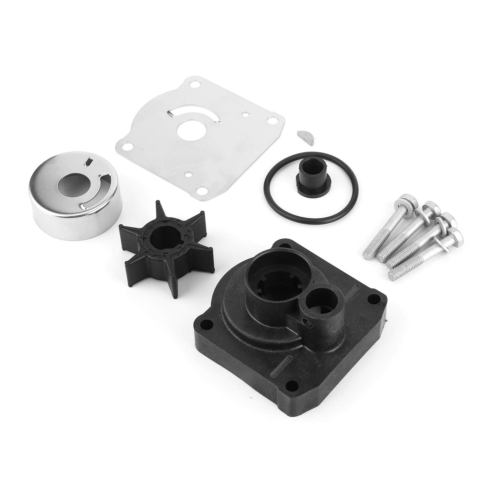 Kit di Riparazione Girante Pompa, Qiilu Riparazione pompa acqua, kit di riparazione girante pompa acqua fuoribordo 61N-W0078-11 adatto per Yamaha 4 tempi F25 25hp
