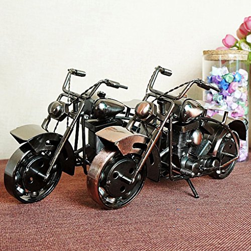 image for Amperer Collectible Art Sculpture Handmade Metal Motorcycle Tractor Mo