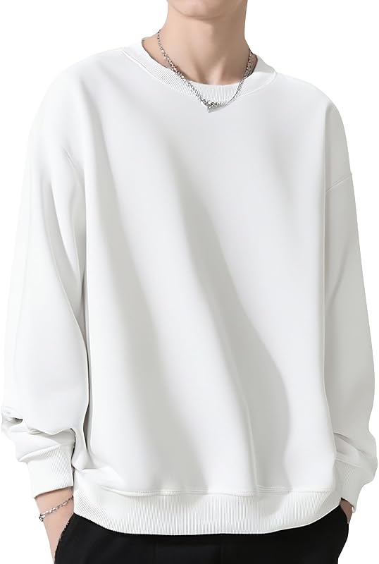 [SLEEPSINERO] トレーナー メンズ スウェット 冬服 【ゆったり体型カバー・着痩せ】 大きいサイズ クルーネック 綿 長袖tシャツ カジュアル コットン 無地 パーカー ベーシック おしゃれ 秋冬春 スポーツ 通勤通学 登山