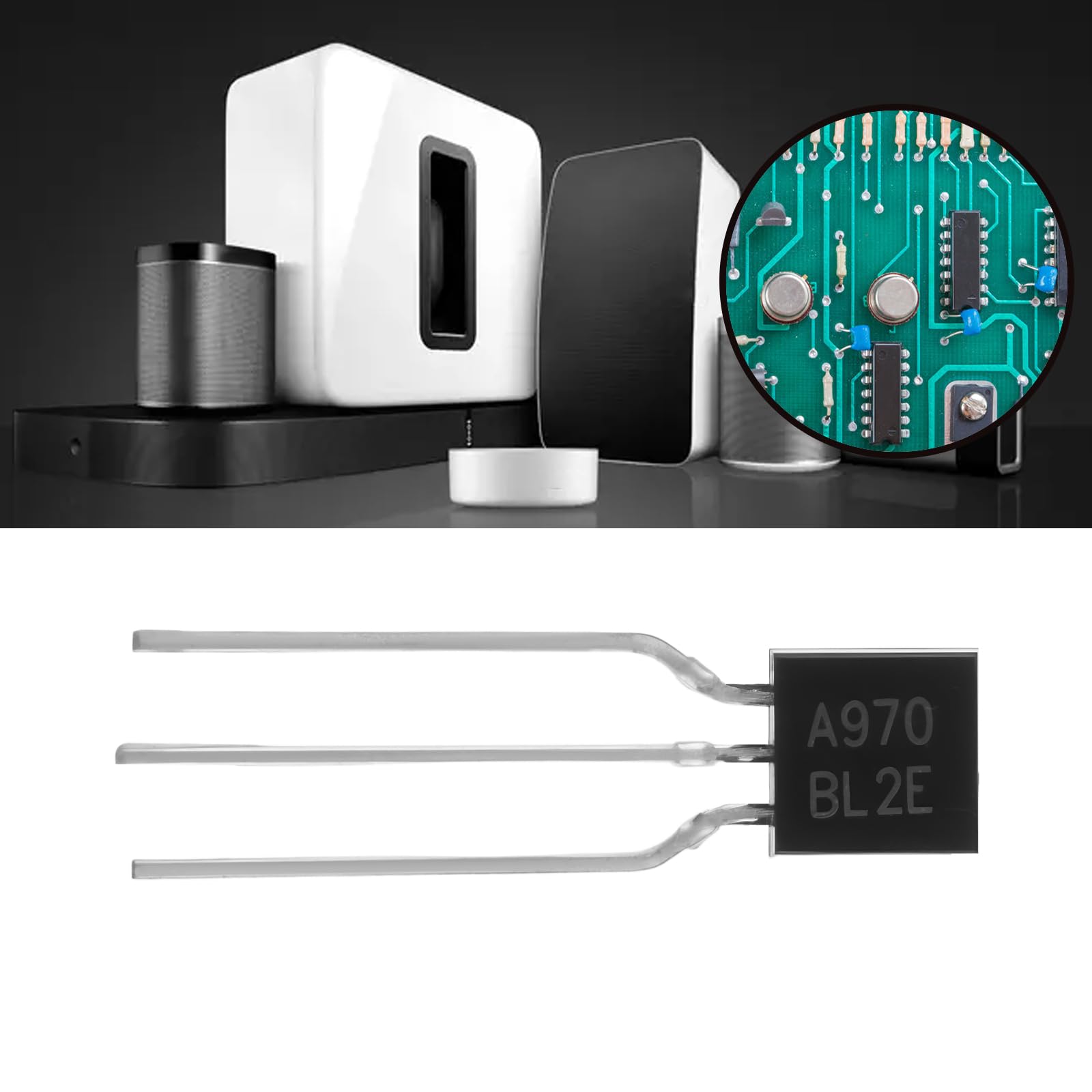 Create idea Transistor vintage 2SA970BL A970 a 3 pin per apparecchiature audio, 20 pezzi