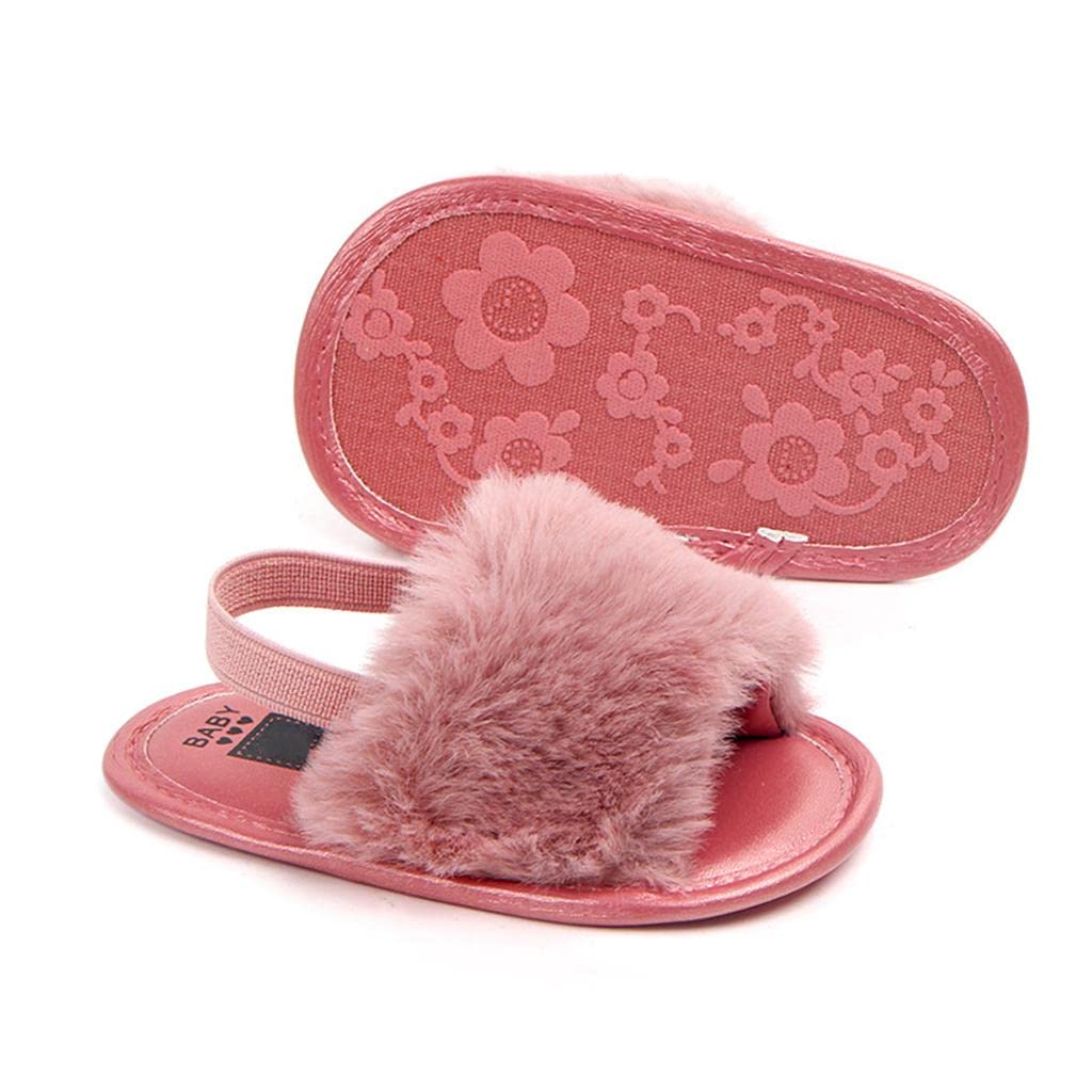 Baby Toddler Girls Sandals First Walker Shoes for 0-24 Months 6-12M Rose|Clothing Shoes & Accessories | Baby Shoes|1 Pair Baby Shoes-image-1
