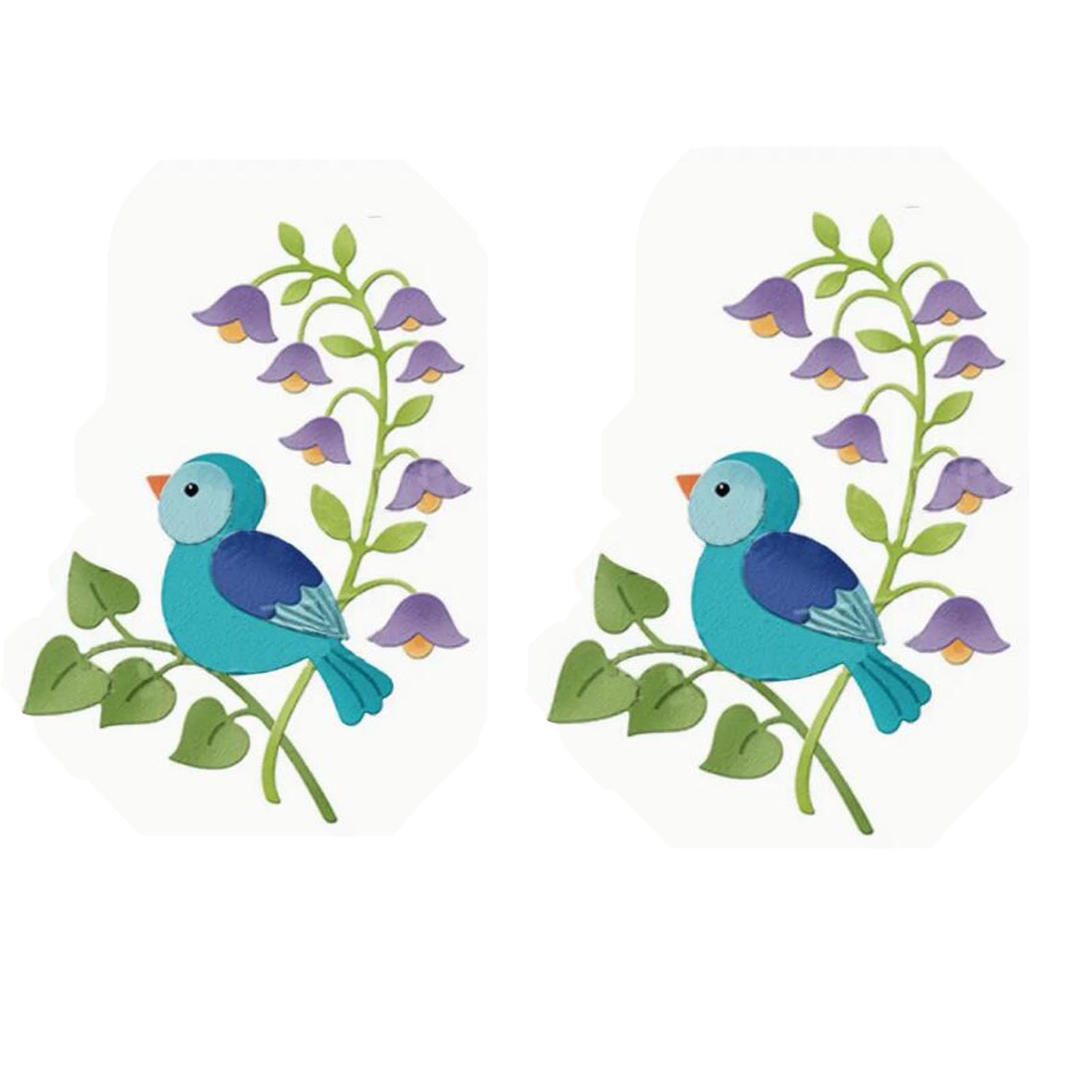 Troqueles de metal con diseño de casa de pájaros de Pascua, diseño de flores, hojas, plantillas de corte para manualidades, álbumes de recortes, papel decorativo para álbumes de recortes, tarjetas