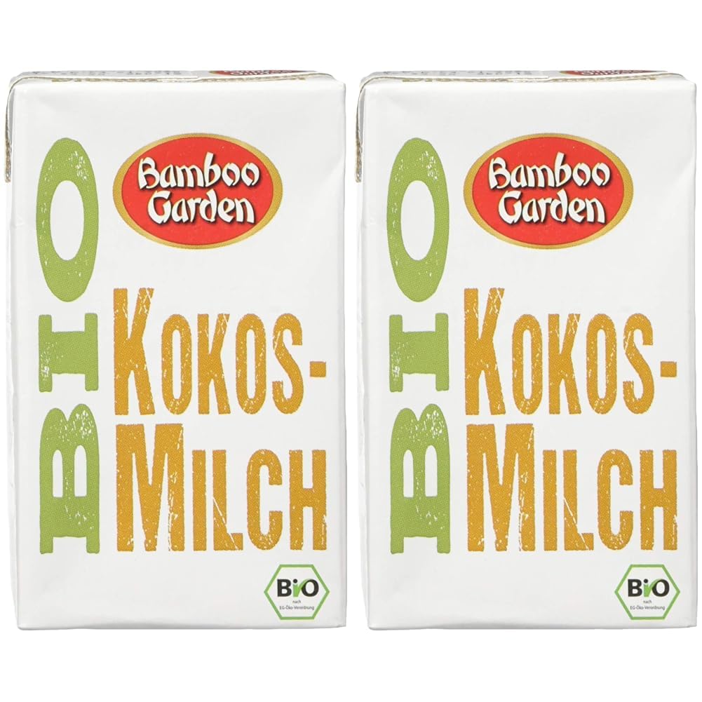 Bamboo Garden Bio Kokosmilch, 250 ml (Verpackungsdesign kann abweichen) (Packung mit 2)
