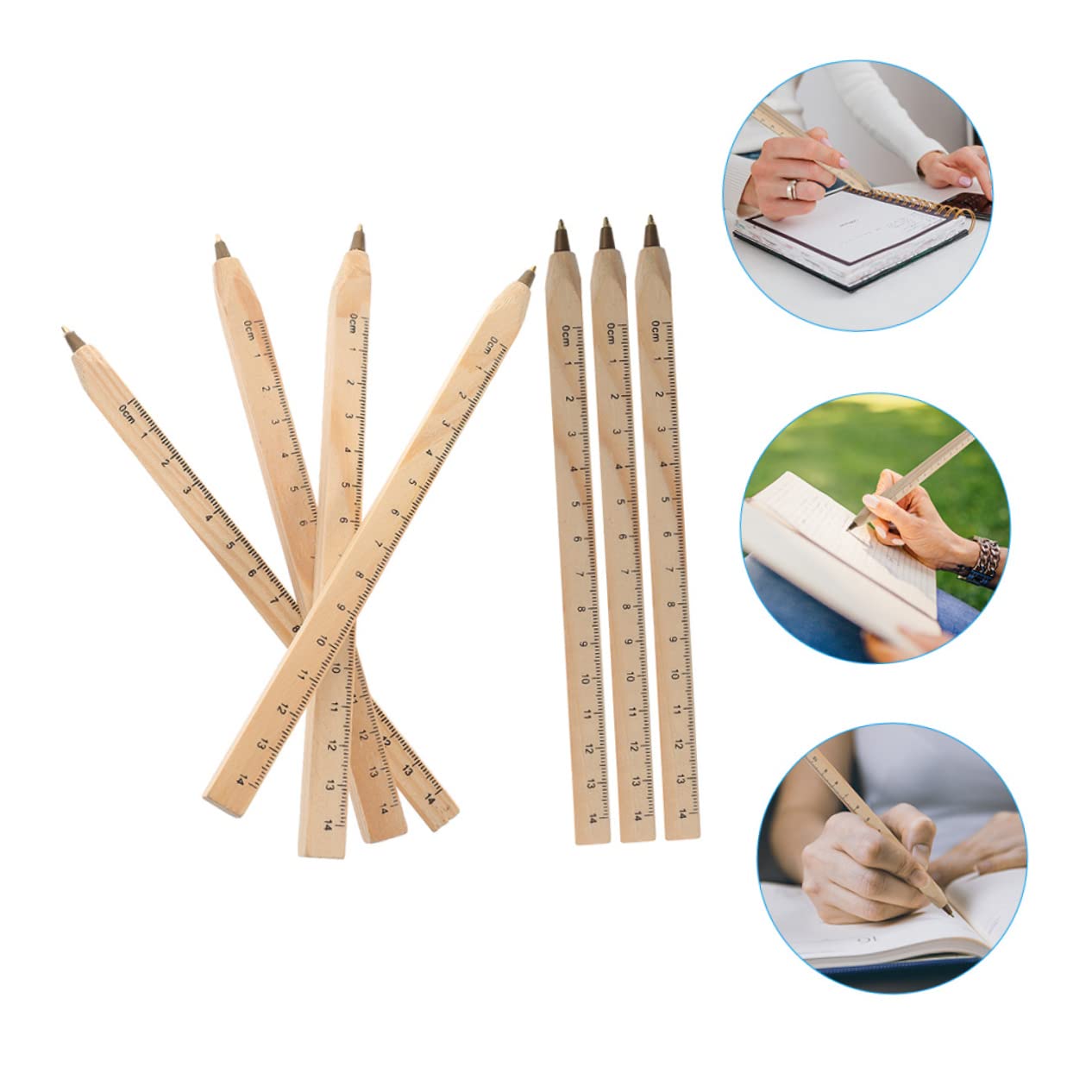 Lurrose 100piezas Bolígrafos De Carpintero De Natural De Descartables Accesorios De Carpintería Rígida