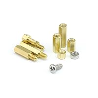 Vista 6 de 420PCS M2 M3 M4 Macho Hembra Hex Latón Espaciador Separador Tornillo Tuerca Surtido Kit