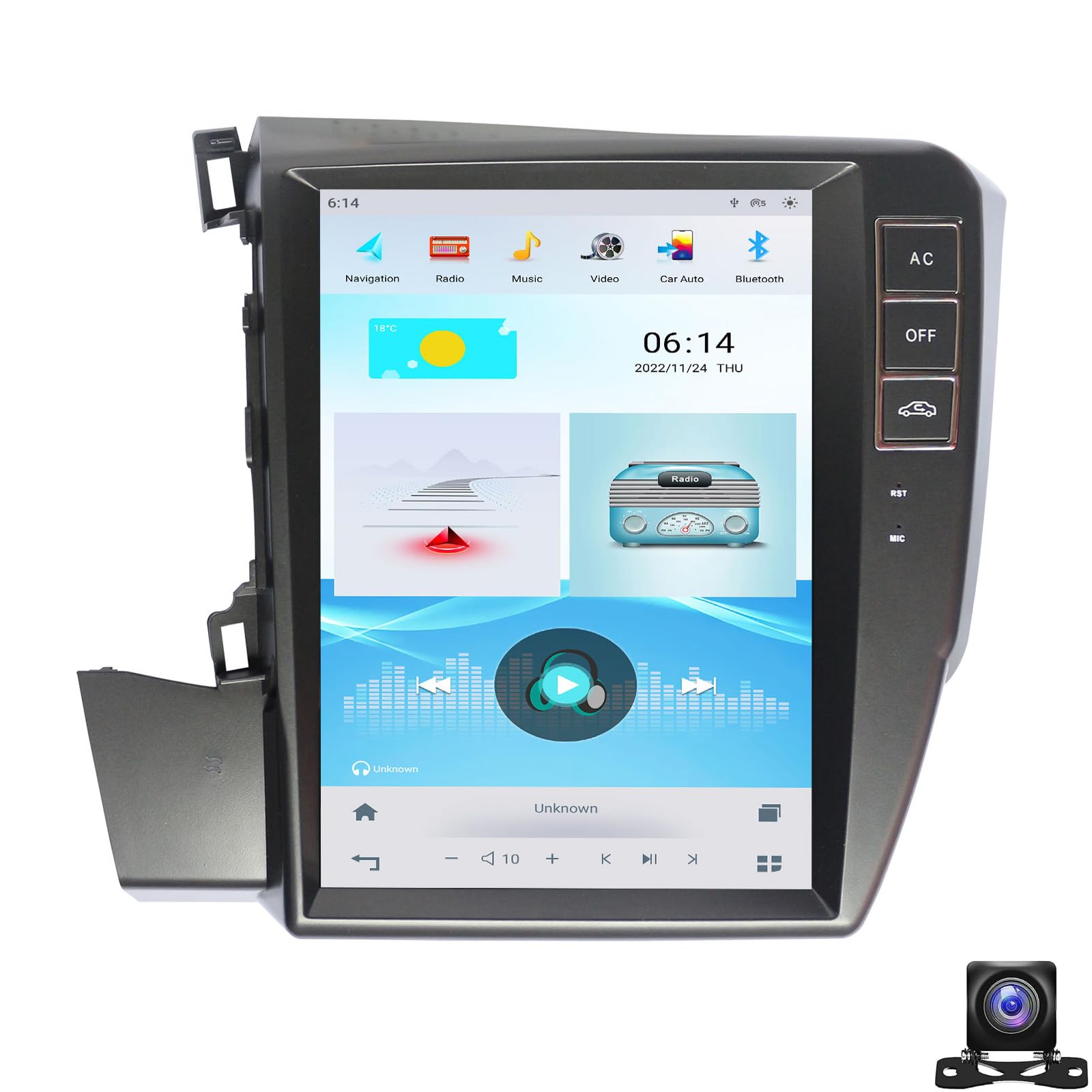 Radio samochodowe do Honda Civic 2012-2015 Carpaly Android Auto 9,7"