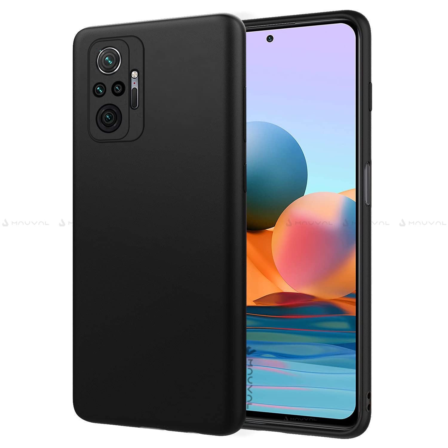 Mauval Premium Protection Matte Finished Back Cover Case for Redmi Note 10 Pro Max | Redmi Note 10 Pro | Rubberized TPU | Slim Thin Soft Matte Flexible Matte Touch Shock Proof - Matte Black (B09JSZ393C) Amazon Price History, Amazon Price Tracker