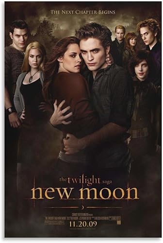 Pósteres e impresiones de la película, póster de crepúsculo, luna nueva, lienzo, impresiones artísticas para pared, papel tapiz familiar, decoración