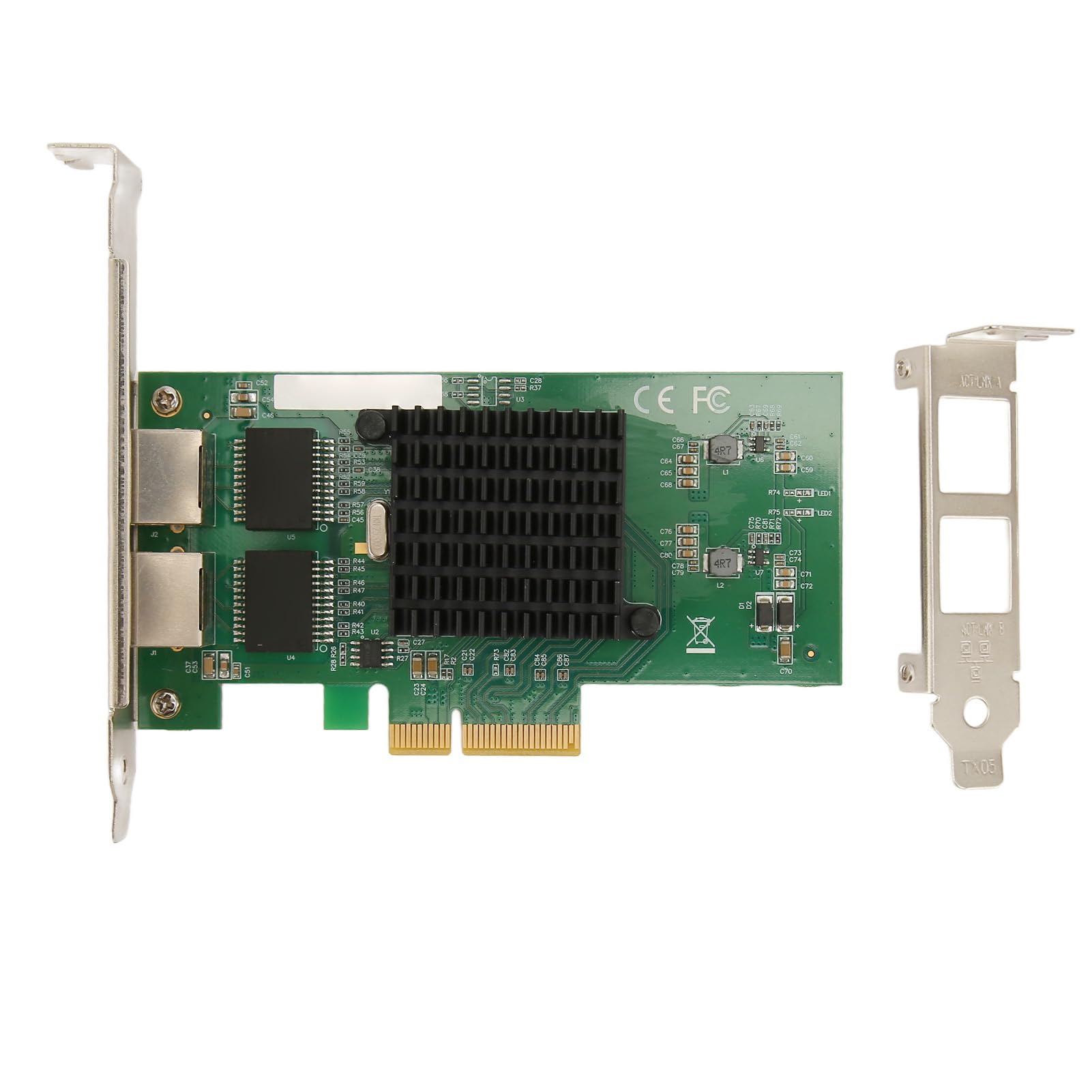 SIXRUN Karta Sieciowa Serwerowa PCIe X4, 10/100/1000Mbps