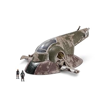 Star Wars Micro Galaxy Squadron Boba Fett Starship 7 Inch