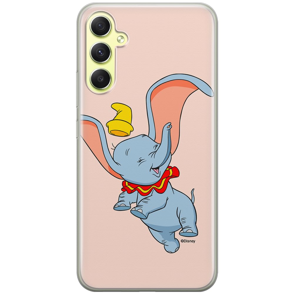 ERT GROUP mobile phone case for Samsung A34 5G original and officially Licensed Disney pattern Dumbo 015 optimally adapted to the shape of the mobile phone, case made of TPU