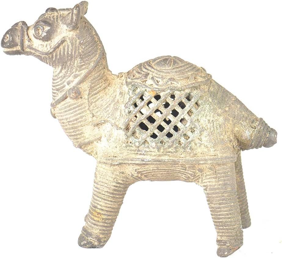 Indian Shelf Agarbatti Stand | Brass Insense Stick Holder | Antique Gold Incense Holder | Camel Agarbatti Stick Holder Decorative Pooja Home Décor Housewarming Gift Items