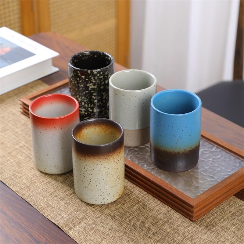 GSOUL Kungfu Tea cup Retro Ceramic Cup Small Capacity Water Mug Creative Stoneware Coffee Small Tea Cups
