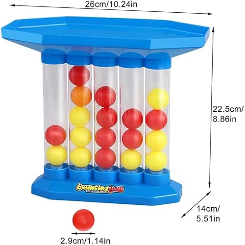 Miniatura 6 de Wuketar Juego de pelota de rebote, juego de fiesta familiar, juego de mesa de saltos y conexión, conecta las bolas con el mismo color seguido,
