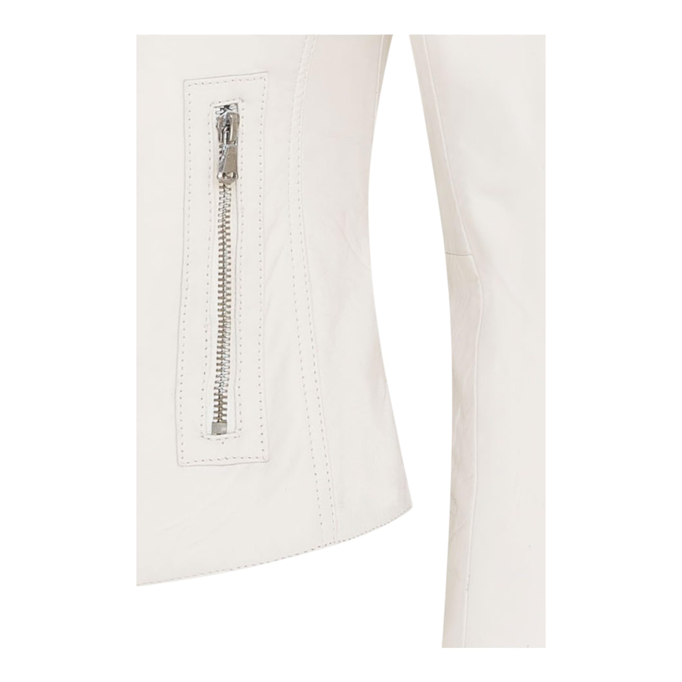 Infinity Leather Giacca da Motociclista Slim Fit in Vera Pelle Classica da Donna
