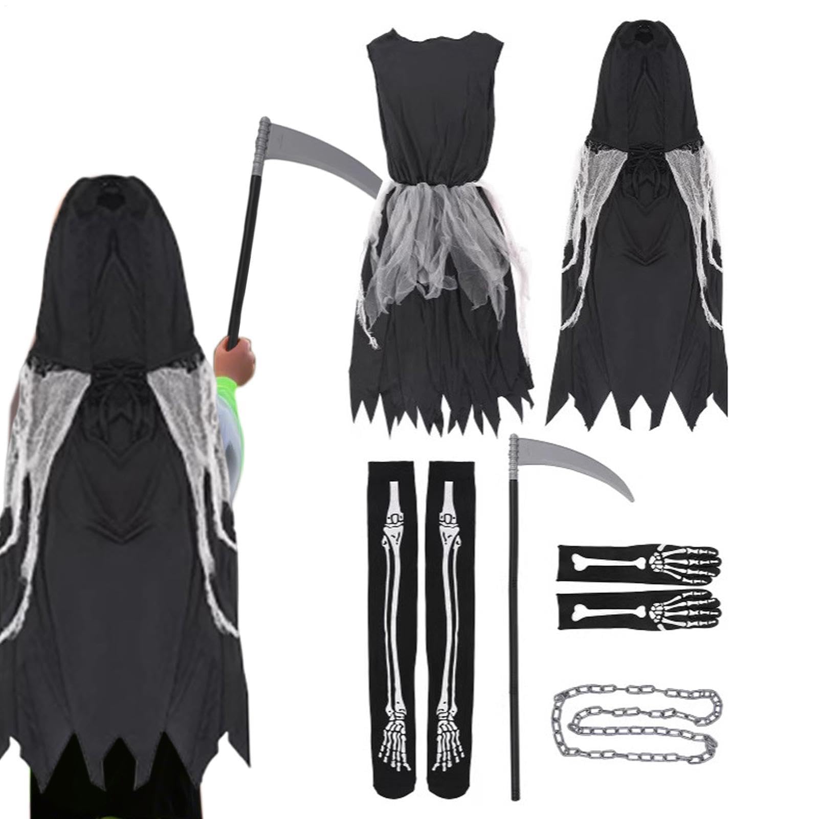 Disfraz de Halloween para Niños y Niñas Capa de Cosplay con Capucha con