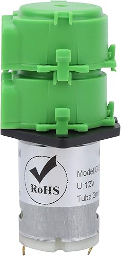 Miniatura 9 de Fafeicy Bomba peristáltica, bomba dosificadora de agua líquida de doble cabeza, para acuario de pecera, manguera de silicona de 0.079x0.157 in, con
