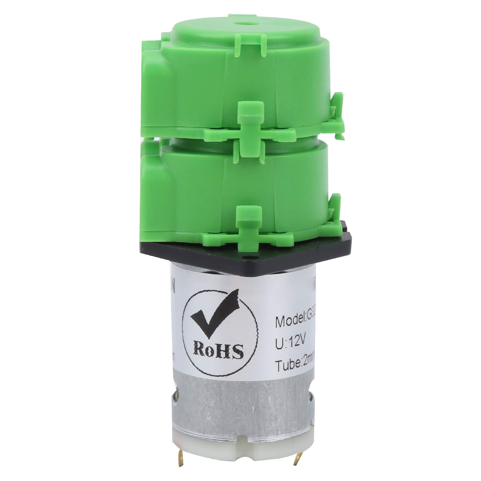 Pompe péristaltique double tête DC12v à haute durabilité avec tuyau silicone