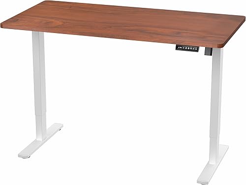 Vista 921 de VIVO DESK-KIT-1W6G - Escritorio eléctrico de pie de 60 x 24 pulgadas, ajuste de altura de memoria, serie 1B, parte superior de nogal oscuro de una