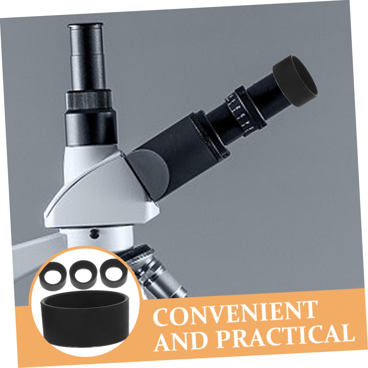 HAPINARY Microscope Eyepiece Cover Set 4pcs Rubber Protective Cups for Safe Viewing