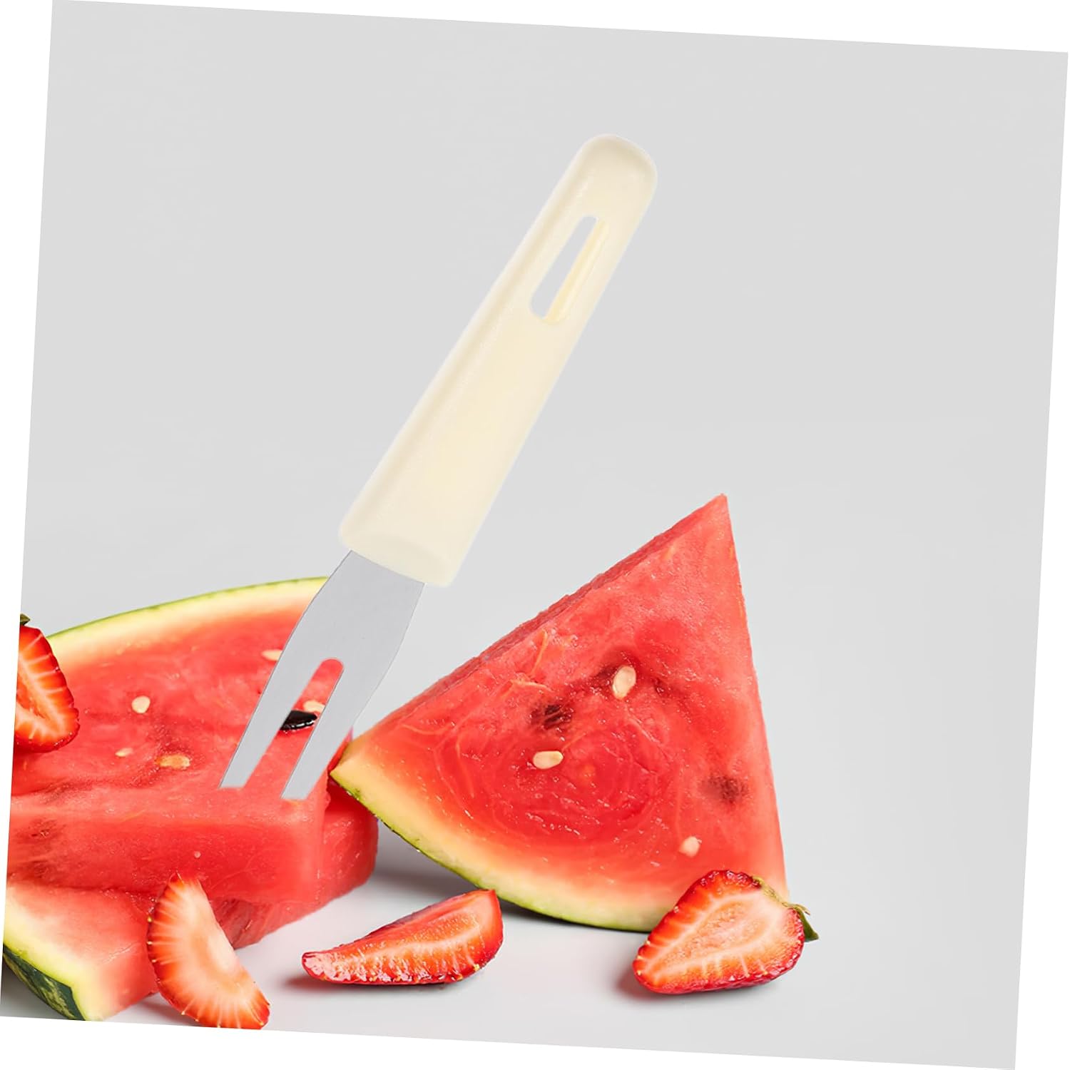 2 Sets Stainless Steel Watermelon Cutter Fruit Slicer for Kitchen Use