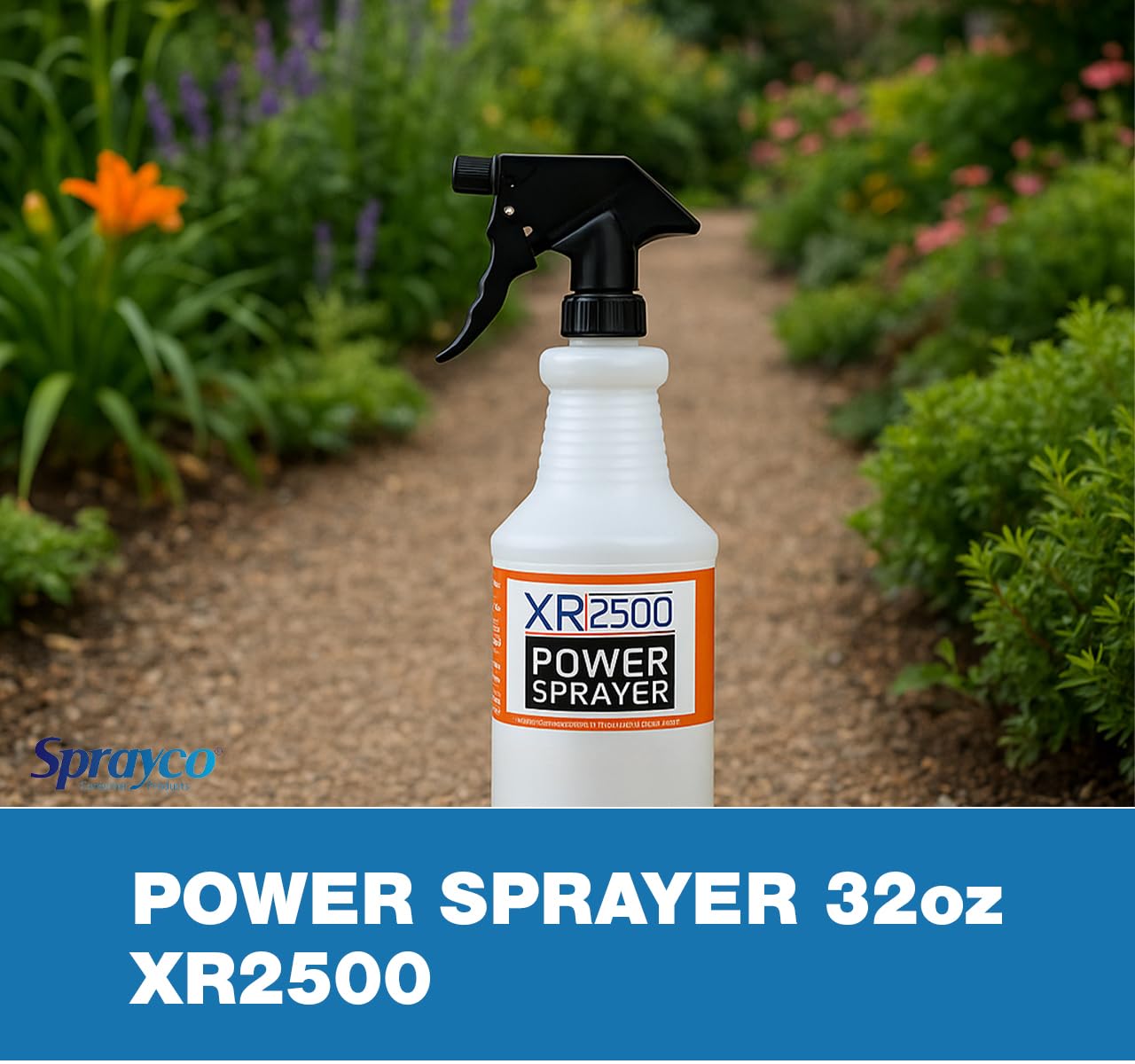 SprayCo 32oz Chemical Resistant Spray Bottle – Adjustable Nozzle, Built-in Dilution Scale, Heavy Duty Plastic, All-Purpose Cleaning, Gardening, Car Detailing, Plant Mister