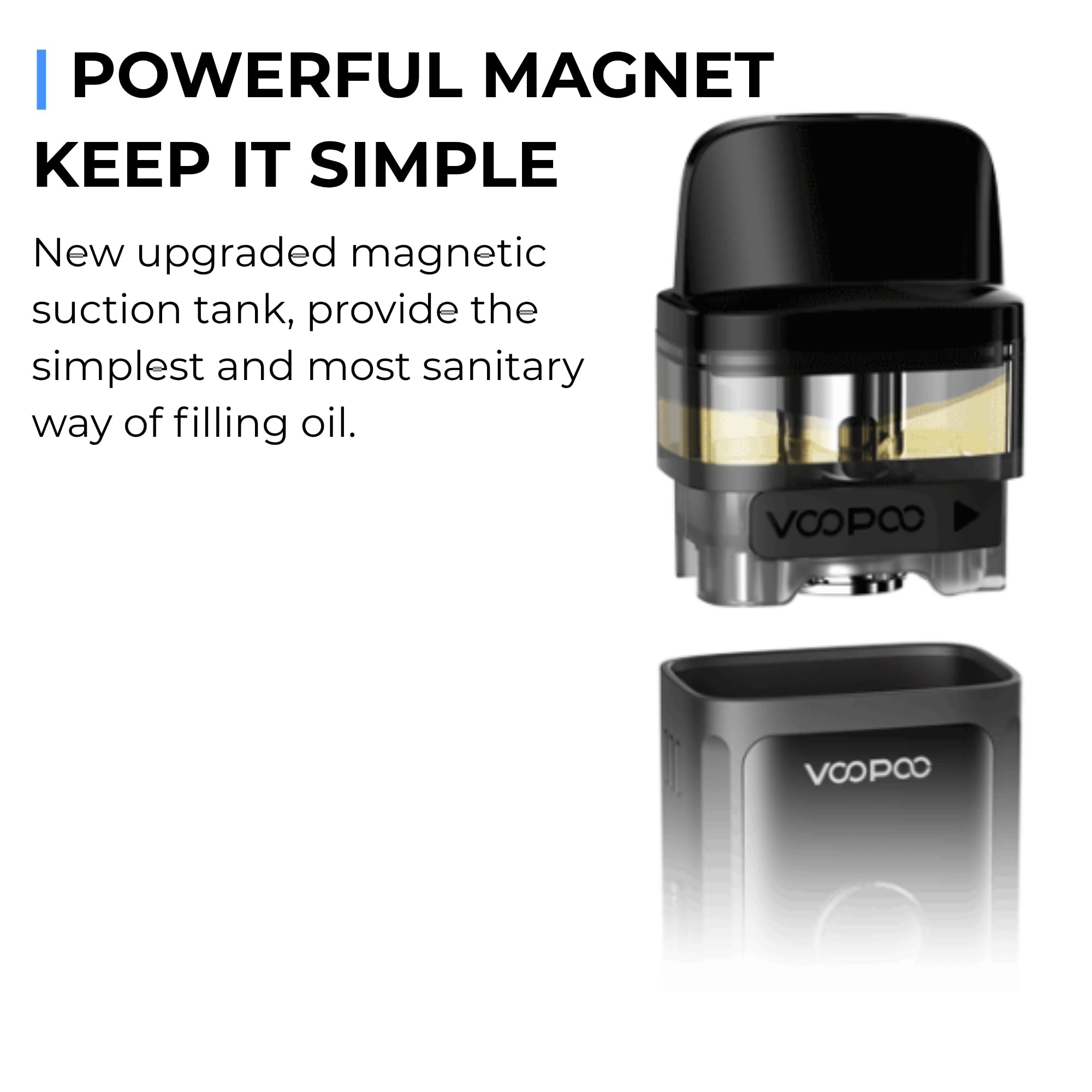 VooPoo Vinci Air Pods - for Voopoo Vinci Air Vape Kit, Using Voopoo PNP  Coils - 2 Pack - Dual Airflow, Leak Resistant, 2ml Cartridge