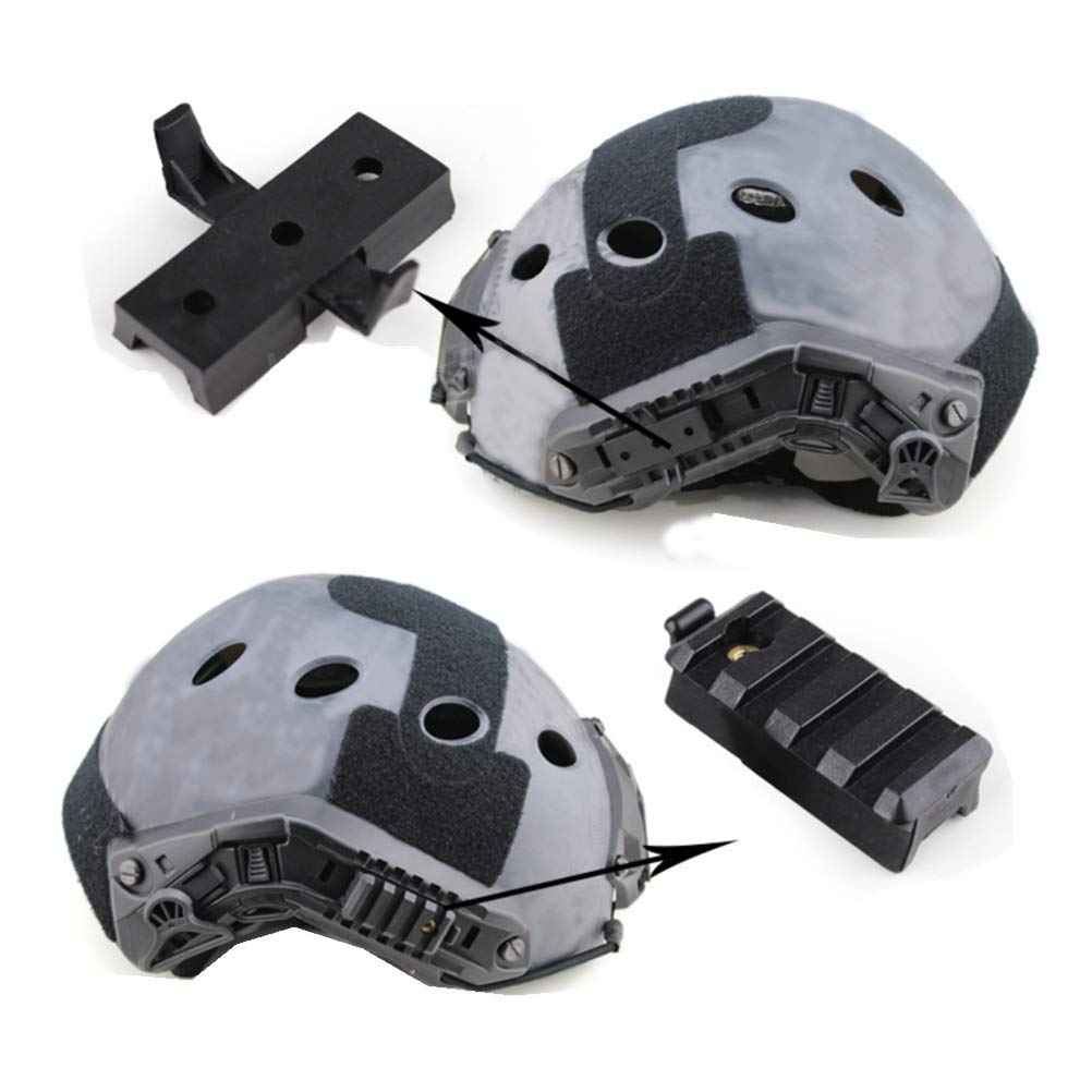 Caschi Tattico Accessorio per connettori per Adattatore Guida Laterale Casco rapido