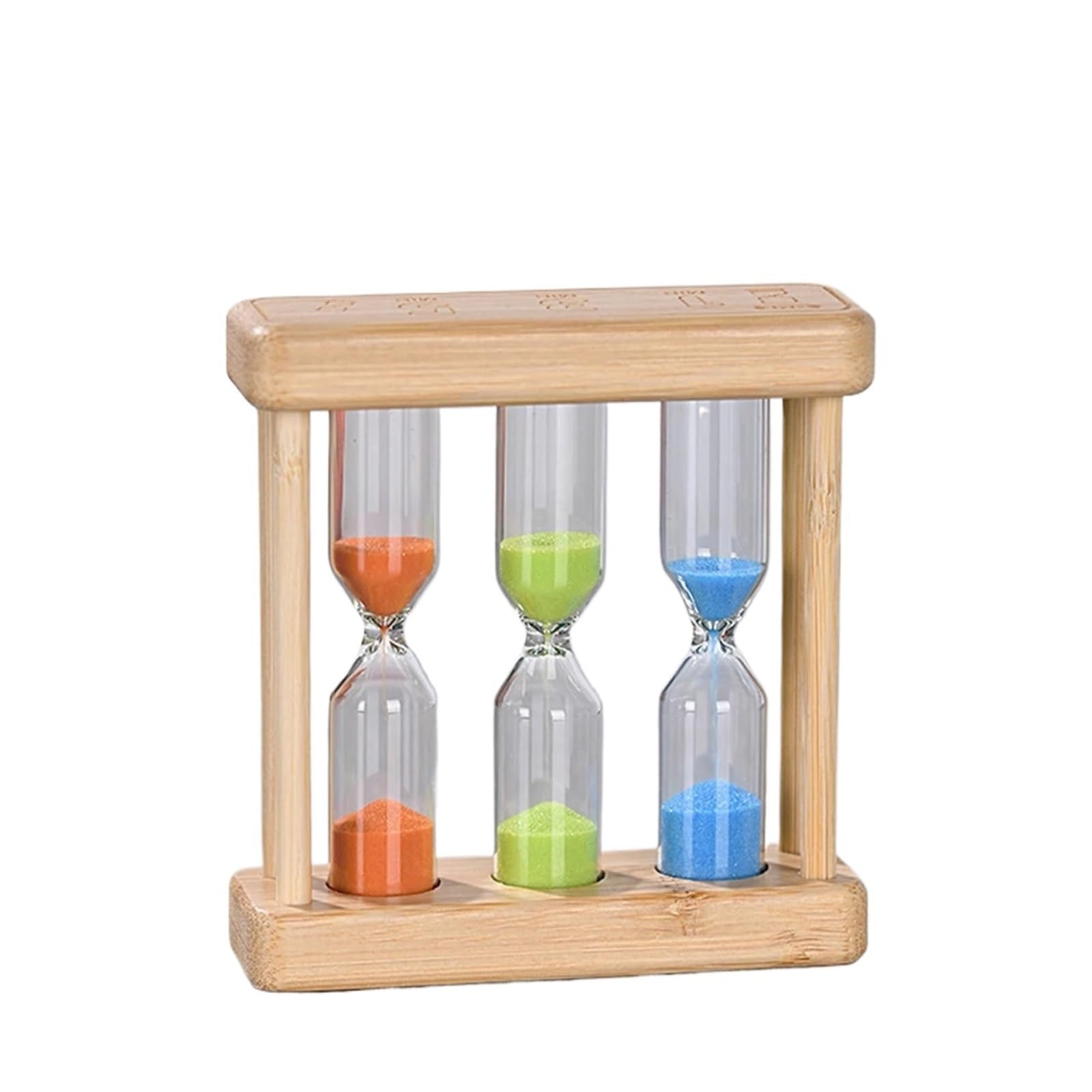 Reloj de Arena de Madera con combinación de 1/3/5 Minutos. Reloj Creativo para cepillarse los Dientes y Preparar té. Regalo Artesanal. Decoración.