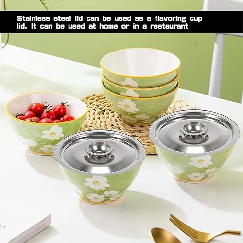 Miniatura 5 de Tapa universal de acero inoxidable, tapa de sartén de 4.7 pulgadas, accesorios de repuesto para sartenes (4.7 in)