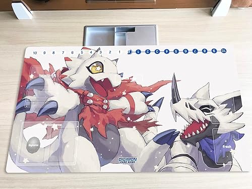 Tapete de juego Mlikemat Digimon DTCG Mat Gammamon TCG CCG OCG Trading Card Game Mat con zonas + bolsa gratis (ZD002-907-SM)