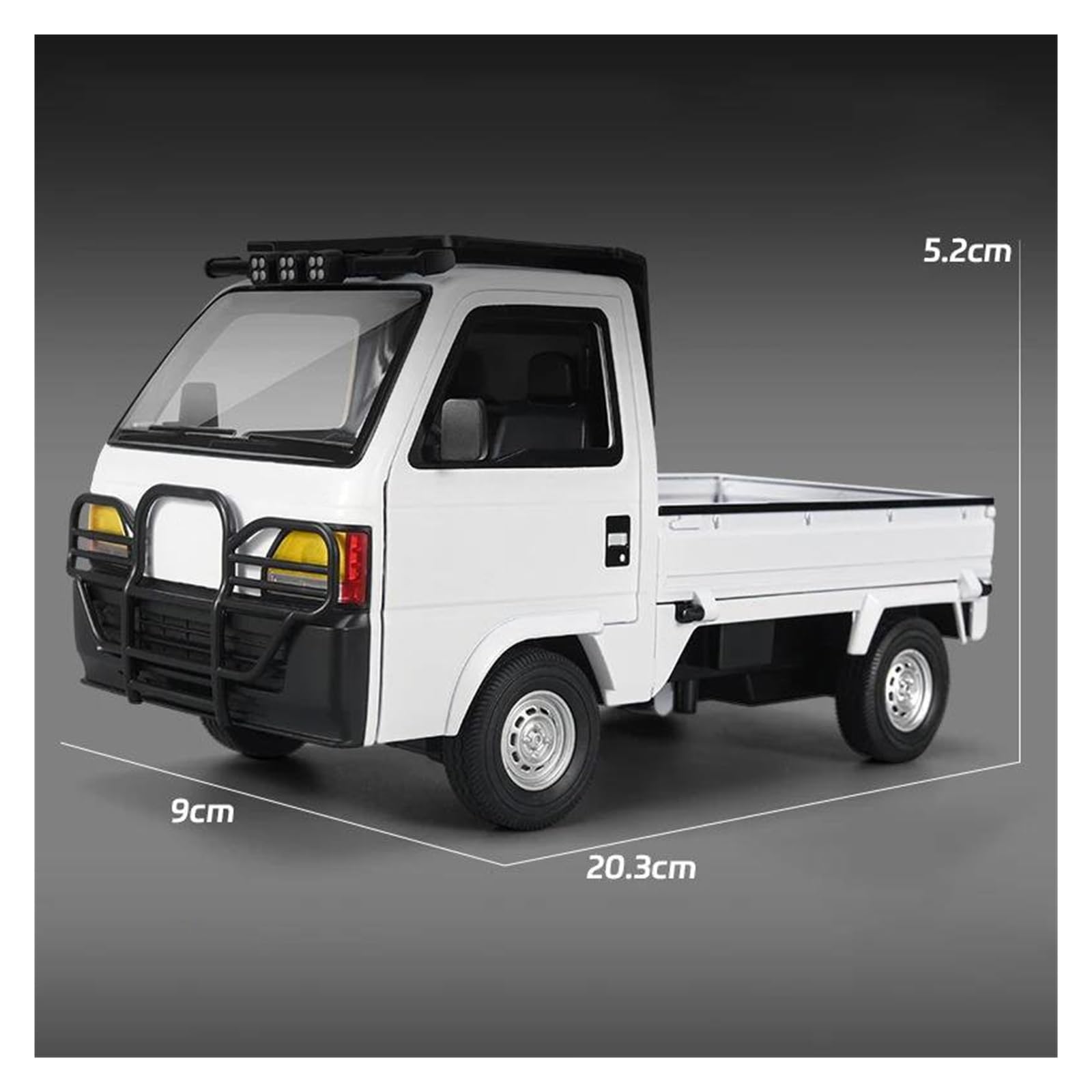 ONAIC Maßstabsmodelle Modellauto 1:18 Für Acty Für Attack Für Pickup Modellauto Aus Metallguss Sammlerauto(Weiß)