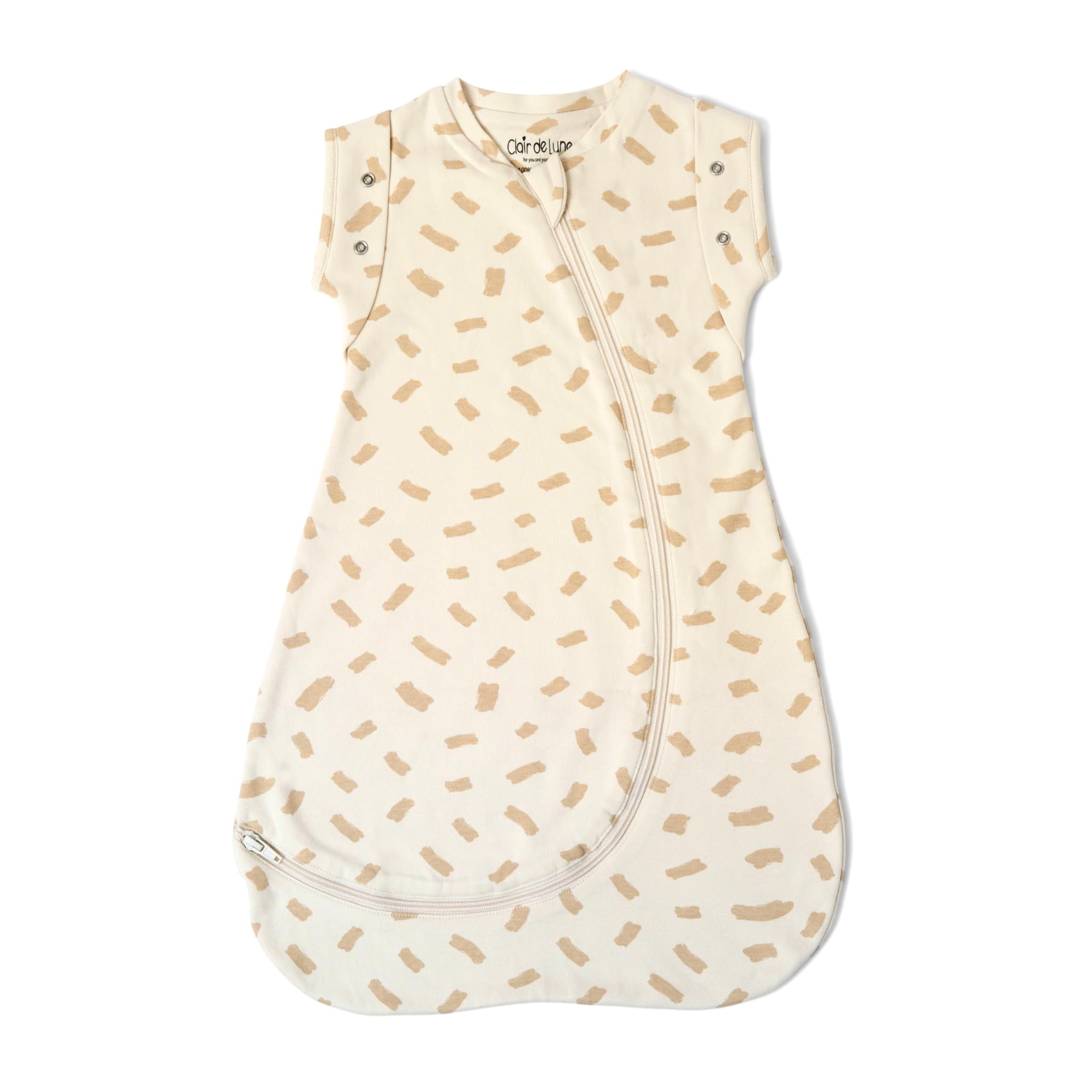 Clair de Lune Little Dreamers Luxury Organic Swaddle Bag (0-3 Months), Cream, 75 x 44 cm