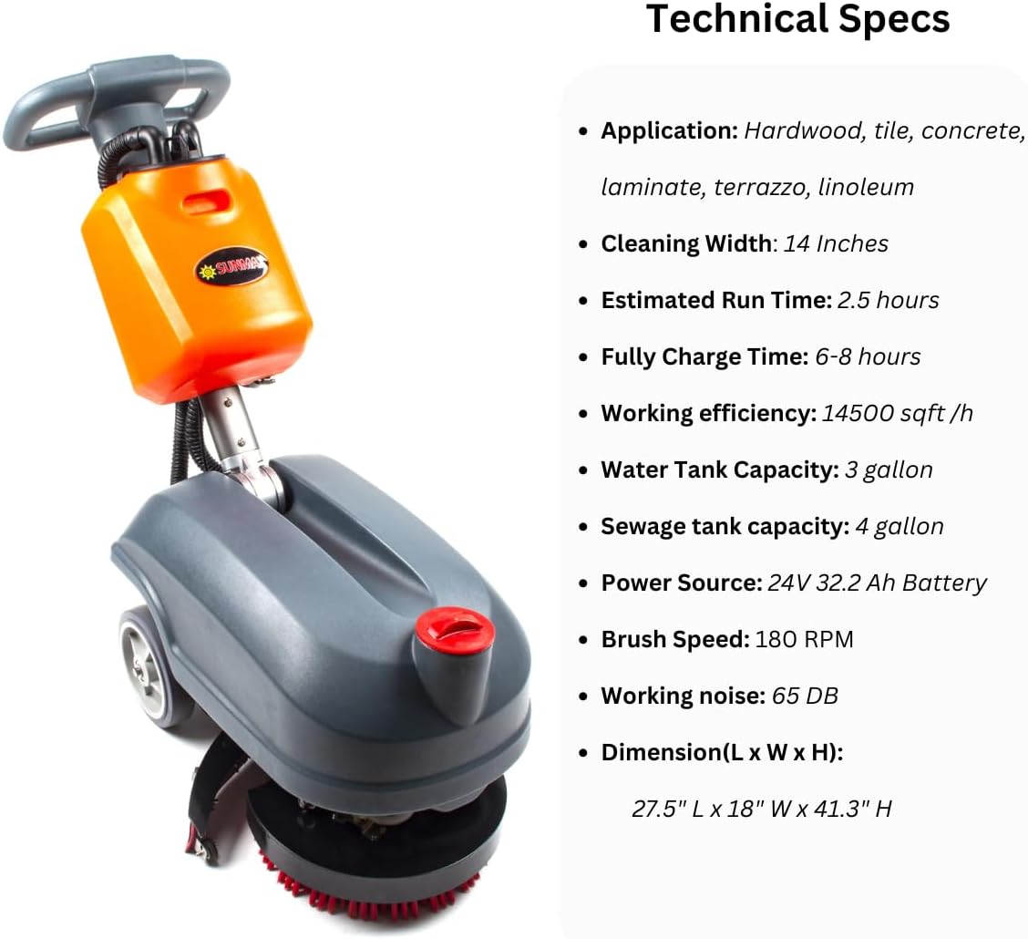 Technical specifications chart for RT15