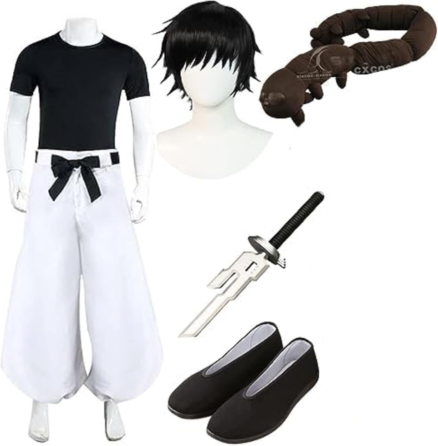 Amazon.co.jp: [ACOSDARY] 伏黒甚爾 コスプレ衣装 ウィッグ 靴 道具呪