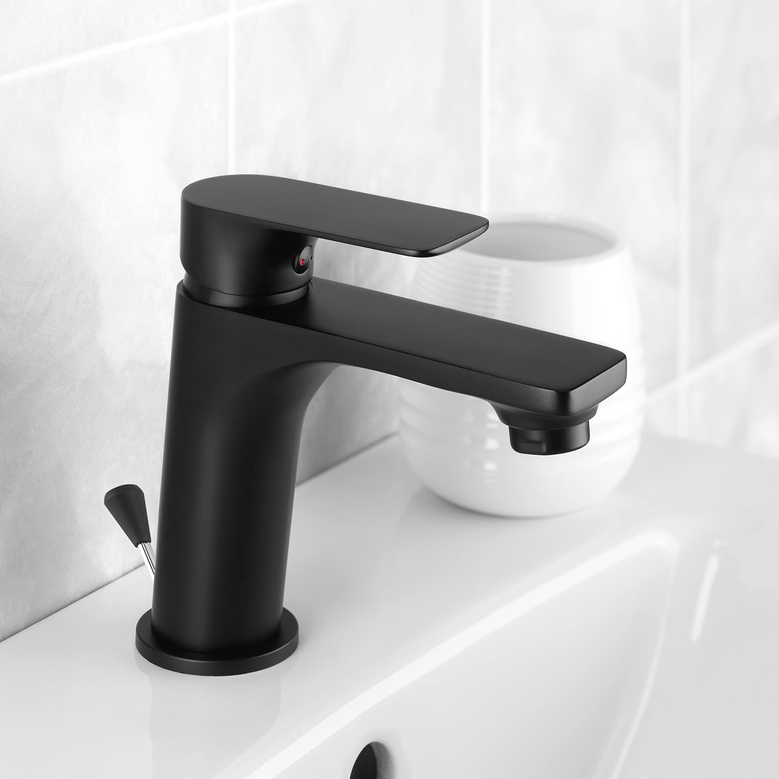 Doccino Siroflex Milady Per Lavandino - Cannuccia Flessibile In Ottone, Nero - Foto 10