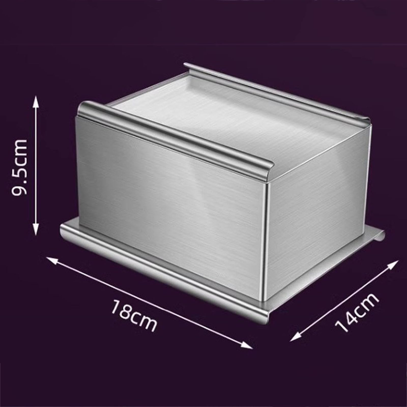 Tofu-Pressform, Veganer Tofu-Presser aus Edelstahl 304, Küchen-Tofu-Herstellungsform, für festen oder extra festen Tofu, spülmaschinenfest, 18 x 14 x 9,5 cm