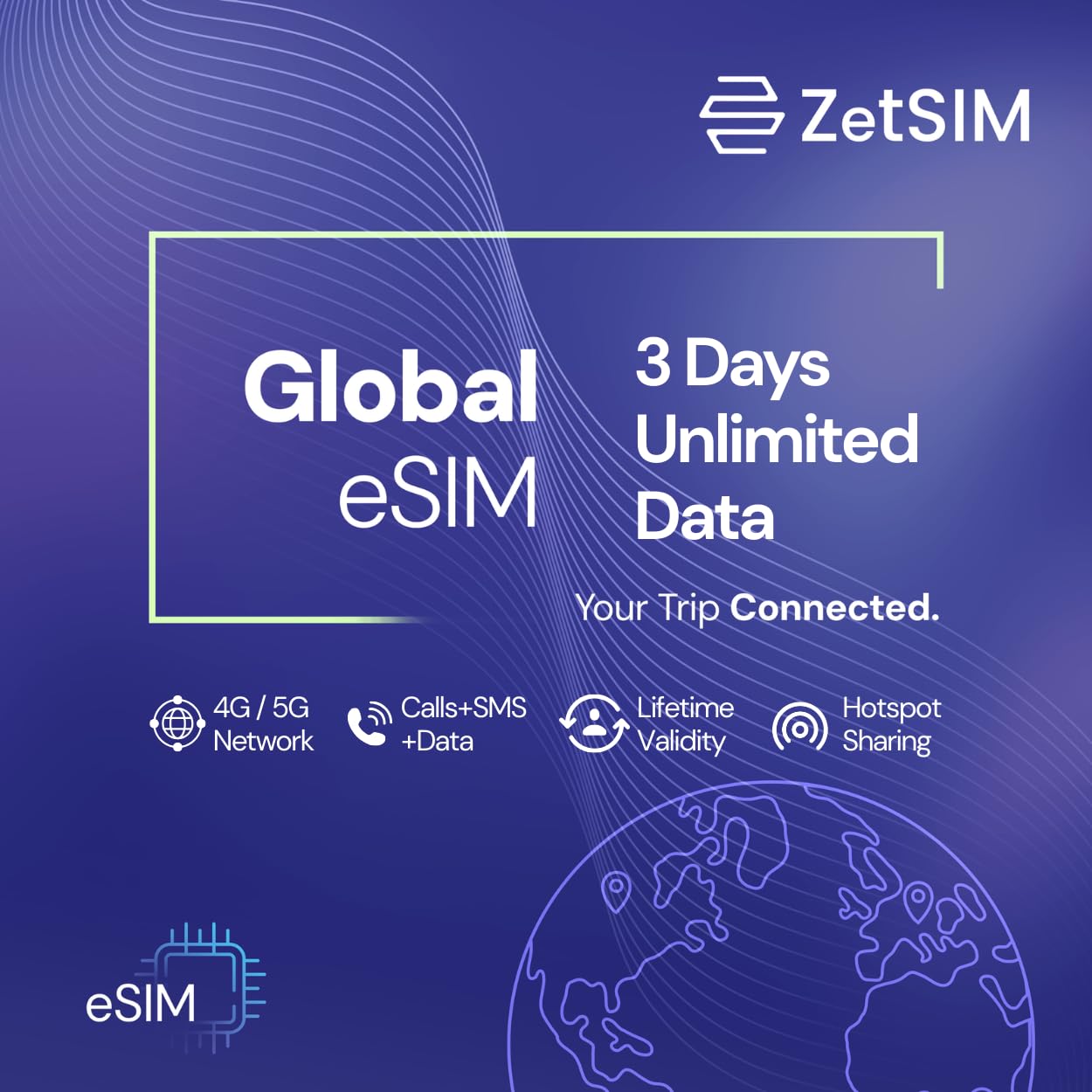 Global Local eSIM | 3 Days Unlimited Data | 4G/5G High-Speed Data | One SIM for Lifetime | Instant QR Activation | Easy Top-Up via App | Hotspot Sharing Supported | No Contract-image-40