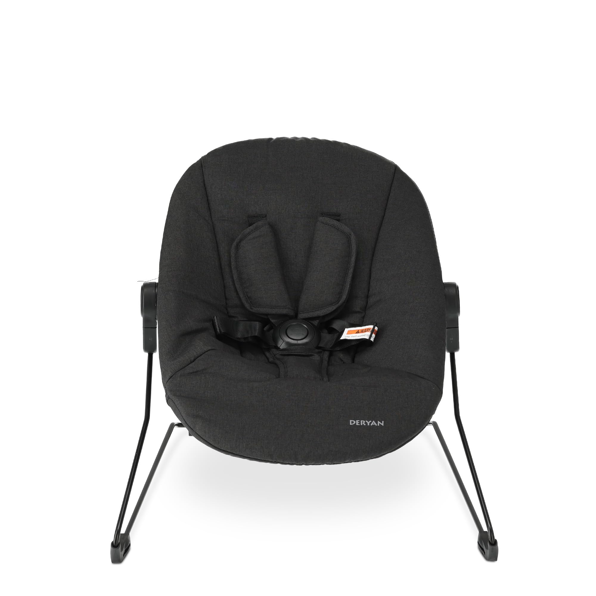 Deryan Odin Chaise Haute évolutive 3en1, Pour Bébé Ergonomique, 0 à 4 ans, Inclinable, Pliable, Avec Hauteur réglable, Repose-Pieds, Plateau Amovible, Chaise Enfant Pliable dès la Naissance, Noir