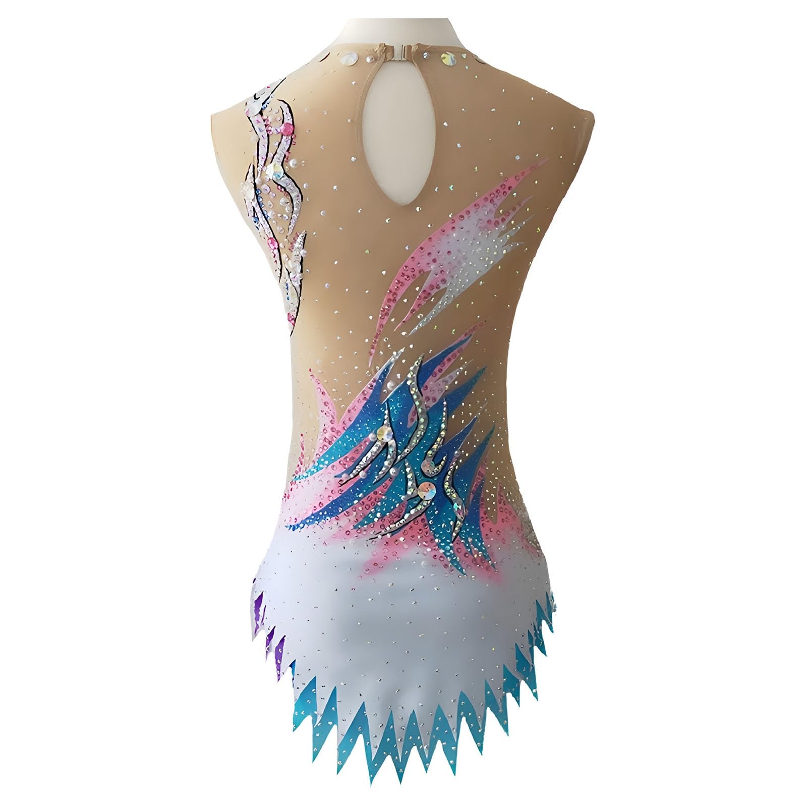 Maillot De Gimnasia Rítmica Sin Mangas for Niña, for Competición, Transpirable Y Flexible.