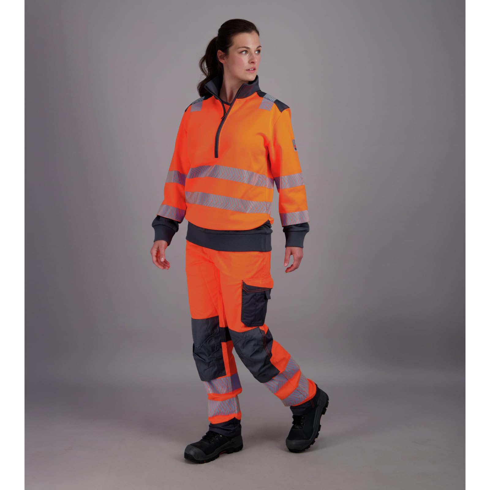 WÜRTH MODYF Warnschutz Bundhose Fluo EN 20471 - professionelle Arbeitshose für Herren - Warnschutzhose mit Knieschutztaschen - in den Größen 24-118 in Gelb und weiteren Farben