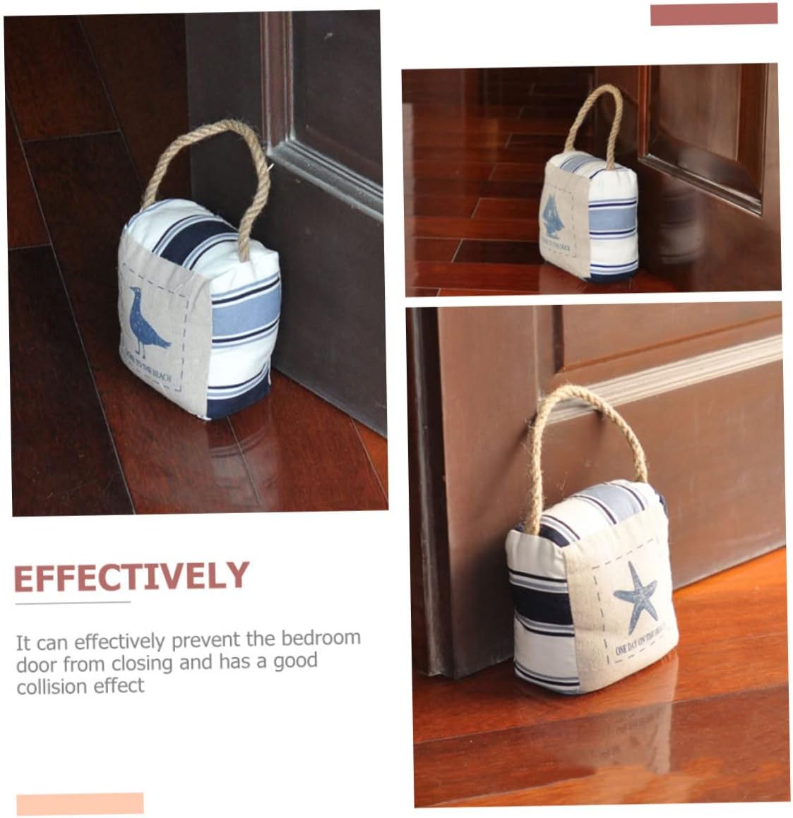 Mediterranean Style Cloth Door Stopper for Collision Door Stop Decor Suitable for Marble Floors Multi Surface Use and Decorative Accent