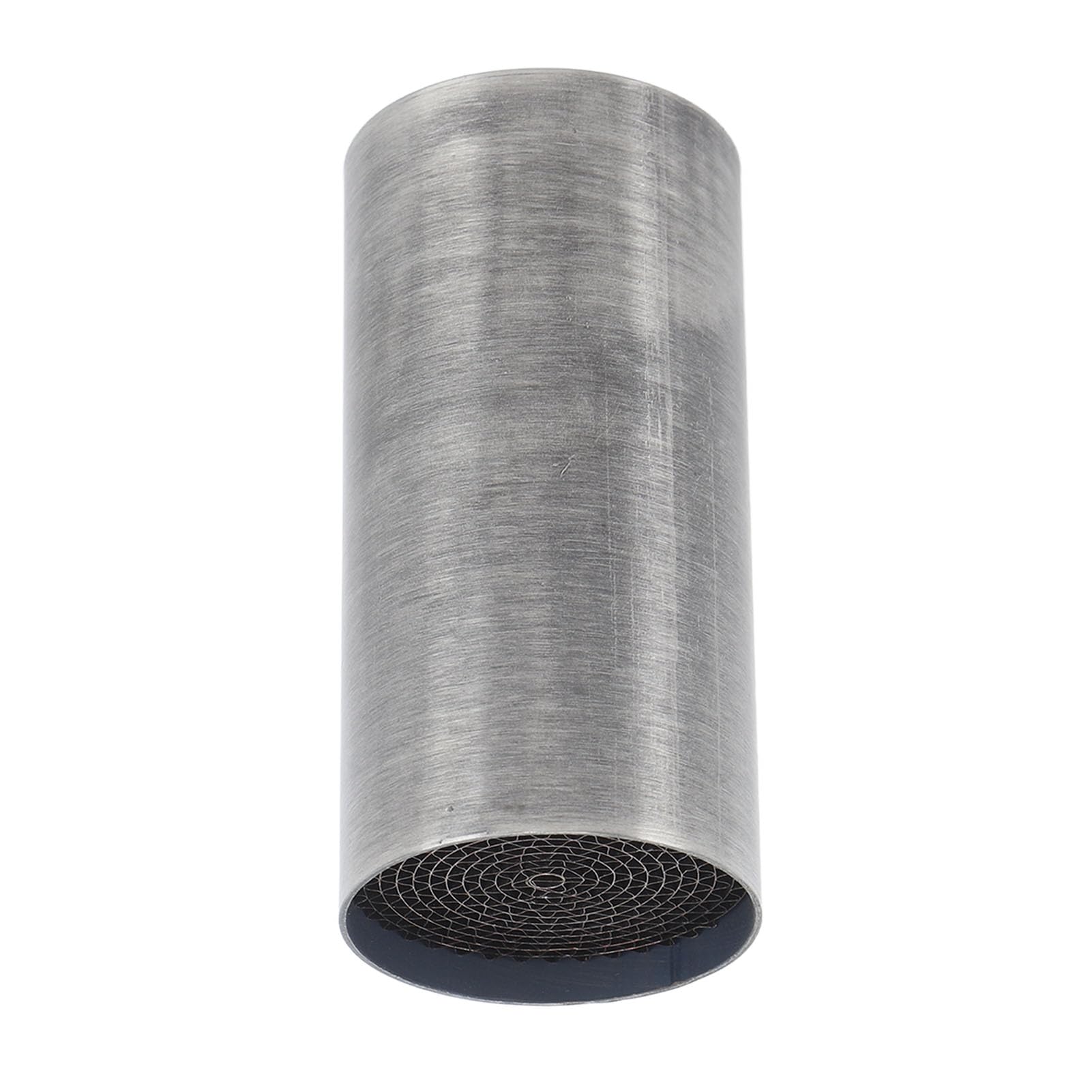 Catalyseur de Tuyau d'Échappement Universel pour Moto, Acier Inoxydable, 48x100mm, Silencieux Antirouille
