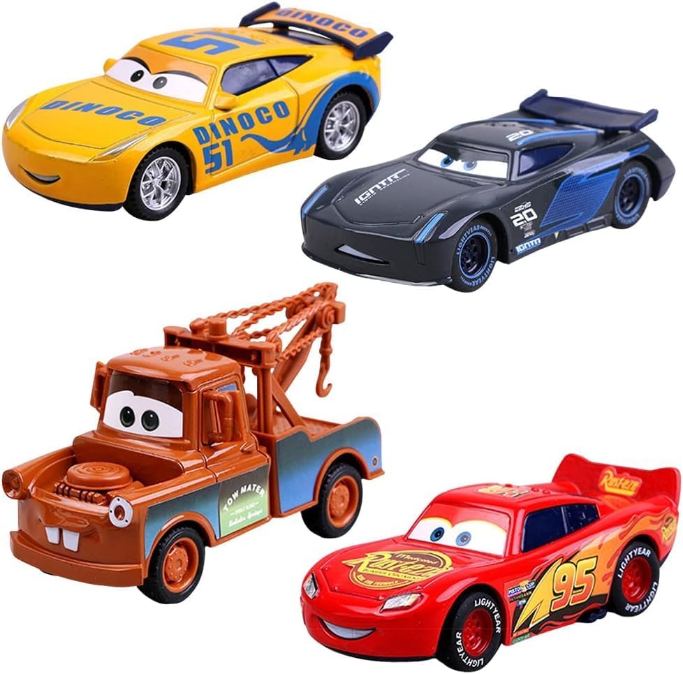 PLUSPOINT Diecast Metal Toy car Set Pack of 4 Pull Back Derby Racers Metal Die Cast Racing Cars for Kids Speed Toy Car Play Set for Children Best Gifts Toys for Boys