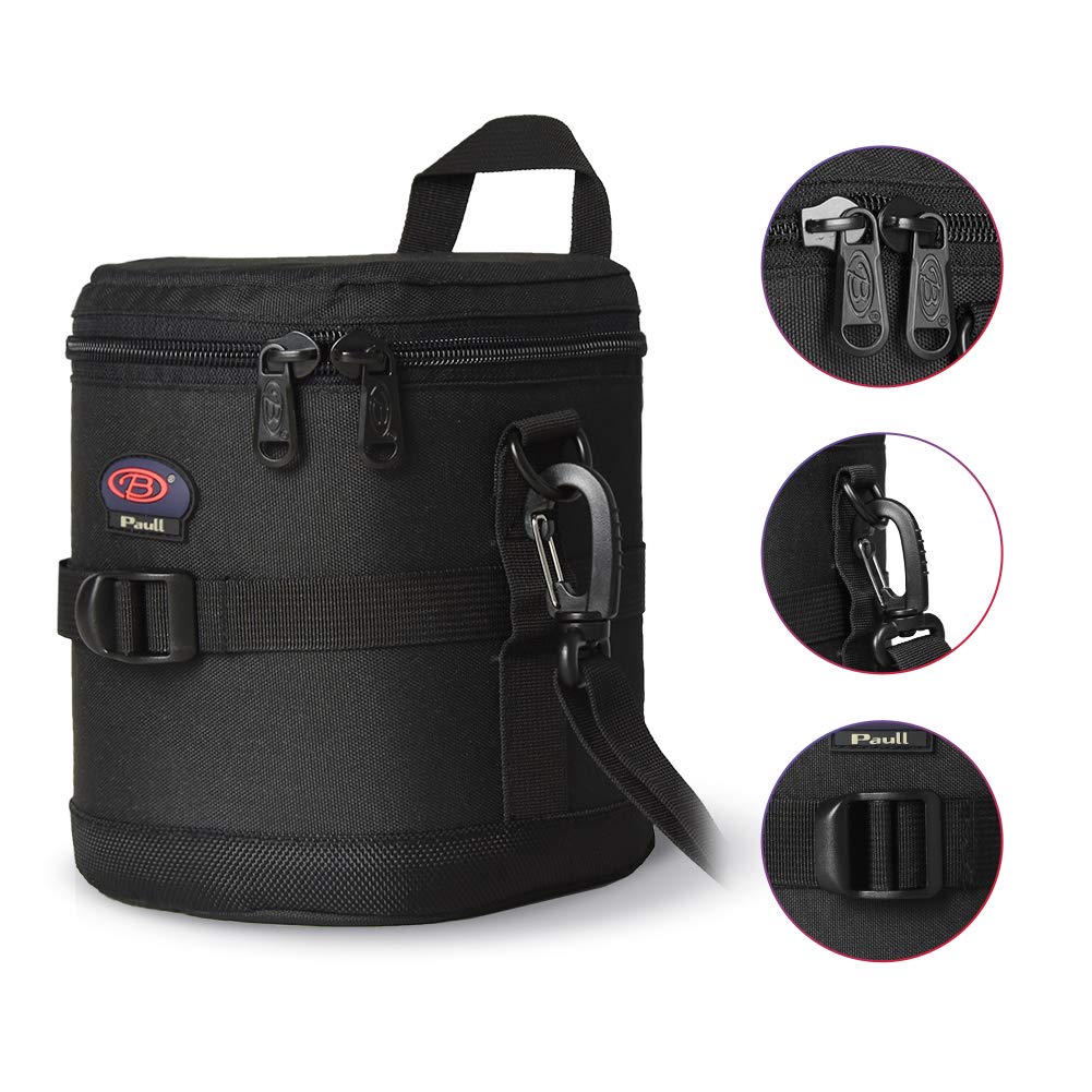 Objektivtasche für DSLR-Kameraobjektiv (Canon, Nikon, Sony, Pentax, Olympus, Panasonic), Large