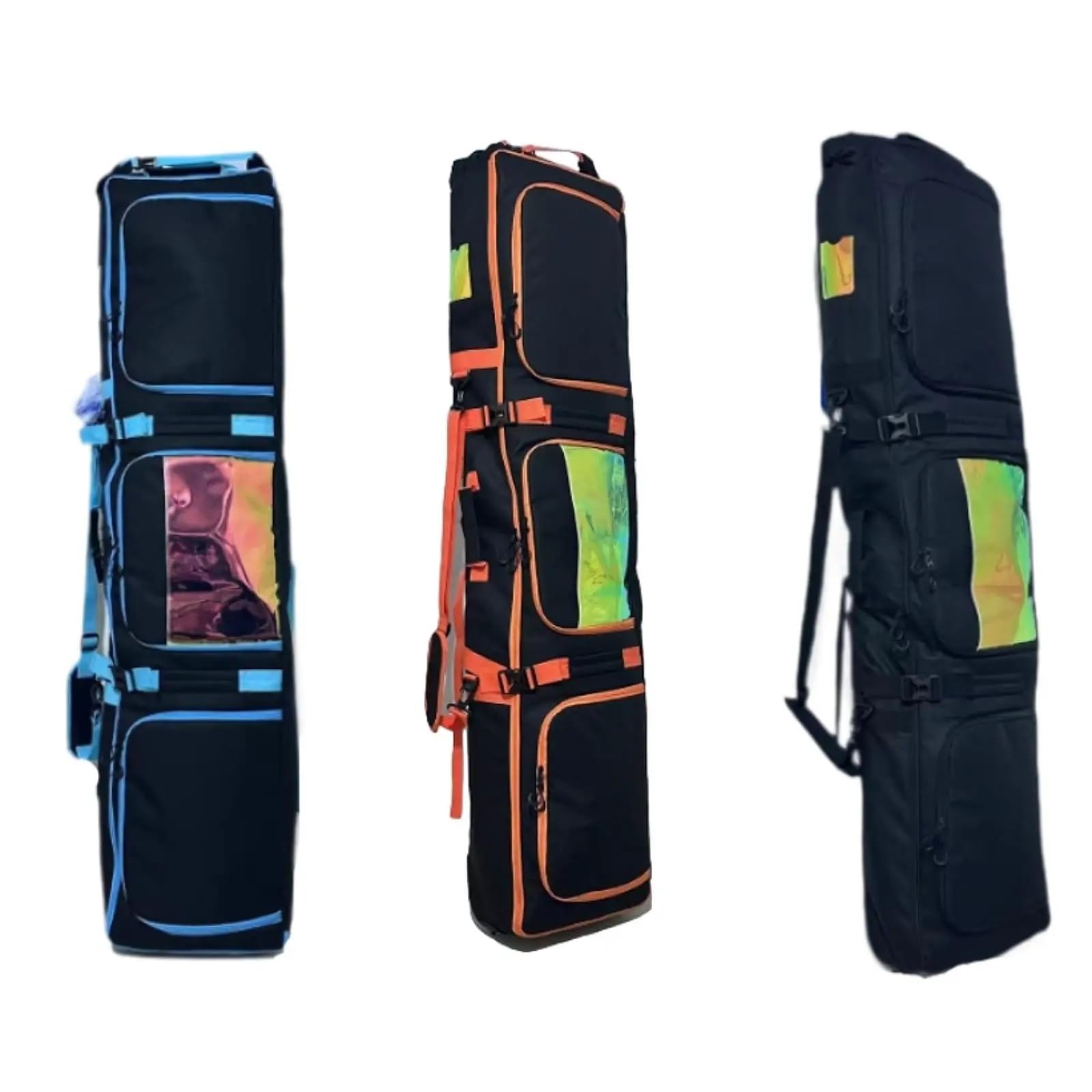 Sacca Snowboard Borsa da Snowboard Borsa da Sci Borsa da Snowboard a Doppia Spalla con Lunghezza Regolabile da Uomo(Black)