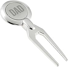 Personalised Golf Divot Tool, Green Repair Fork, Ball Marker - Custom Golf Accessories for Men, Golf Lovers and Golf Clubs - Lightweight Sturdy Engraved Golf Tool - Boxed